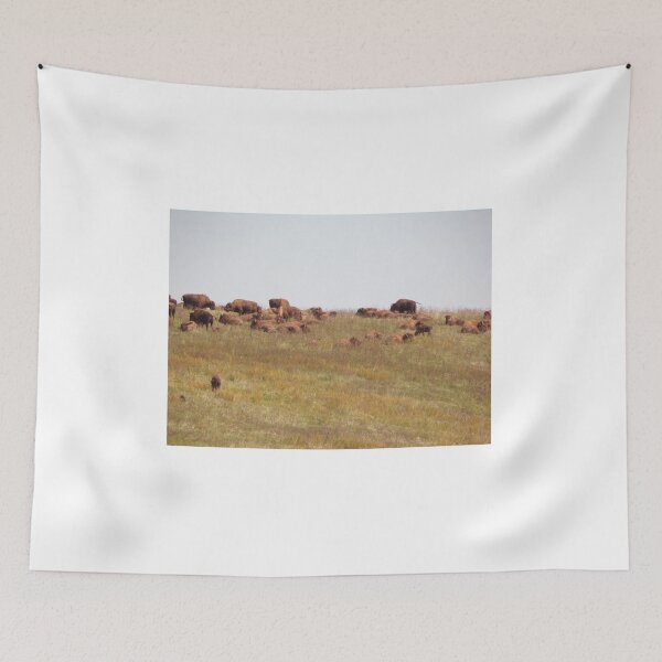 Item preview, Buffaloes at the Wilds Zoo in Ohio in the fall designed and sold by AlicesArtistry.