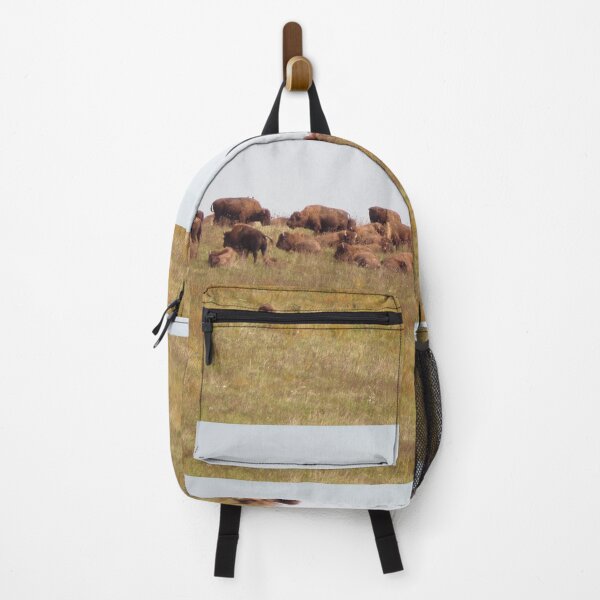Item preview, Buffaloes at the Wilds Zoo in Ohio in the fall designed and sold by AlicesArtistry.