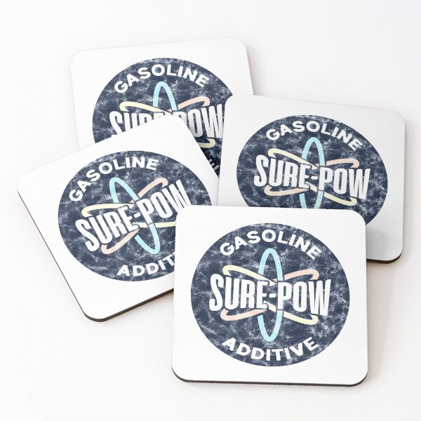 Item preview, Sure-Pow Gasoline Additive (Redesigned - White Worn) designed and sold by Justin Ellis.