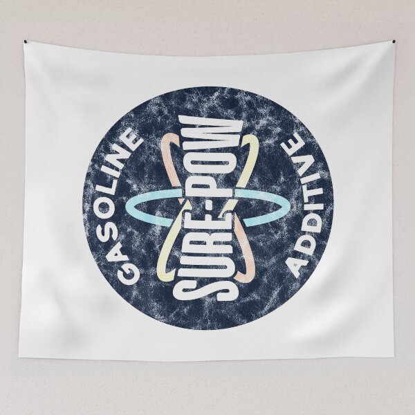 Item preview, Sure-Pow Gasoline Additive (Redesigned - White Worn) designed and sold by Justin Ellis.