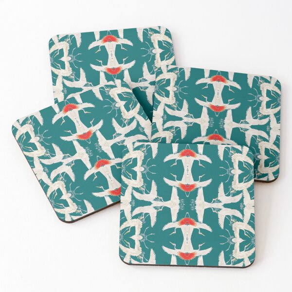 Item preview, Flying Cranes in a Green Sky designed and sold by AntiquusForma.