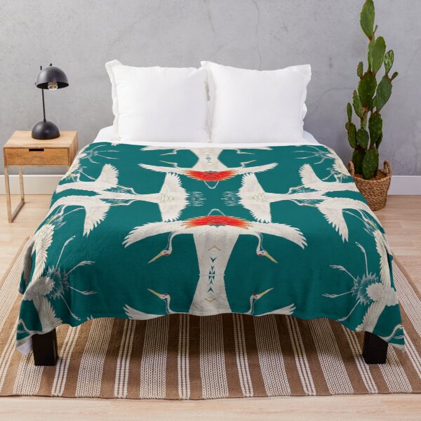Item preview, Flying Cranes in a Green Sky designed and sold by AntiquusForma.