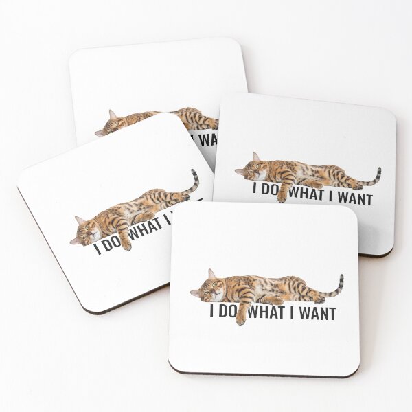 Item preview, I Do What I Want Funny Cat Pet Lover designed and sold by Riklamcreative.