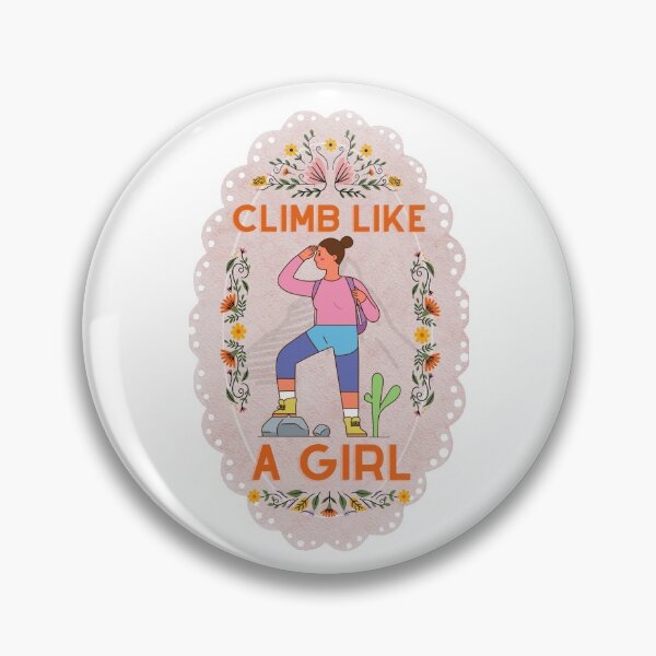 Item preview, Climb Like a Girl Cute Colourful - Cute Girl Power designed and sold by Teetee94.