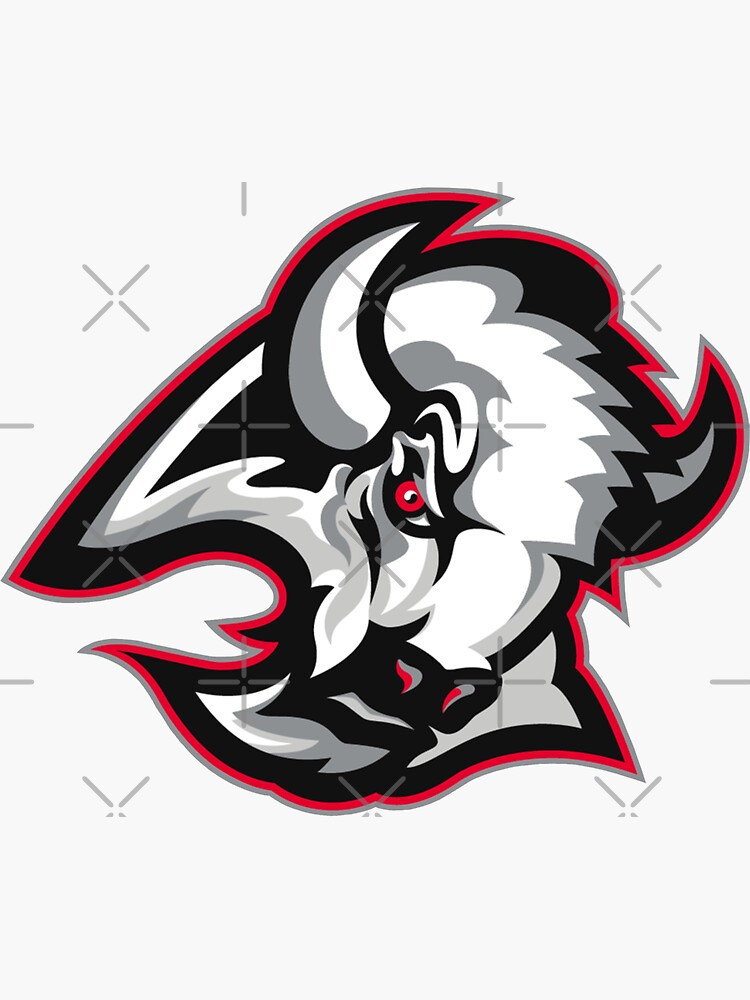 Buffalo Head Logo Red Buffalo Logo