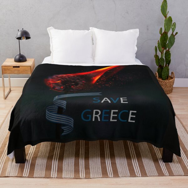 Item preview, Save Greece windflower on fire designed and sold by urban-color.