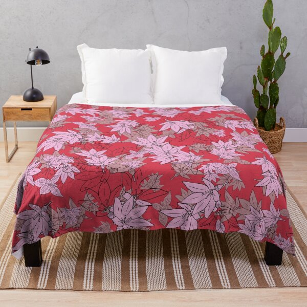 Item preview, Falling For U - Passion Pink Floral Pattern designed and sold by bonfimarts.