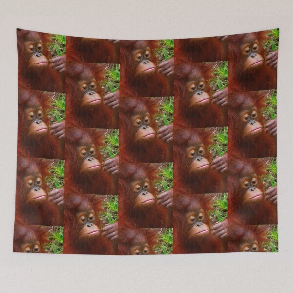 Item preview, Chimpanzee Looking At Food In Hand Cute Monkey  designed and sold by OceansSupply.