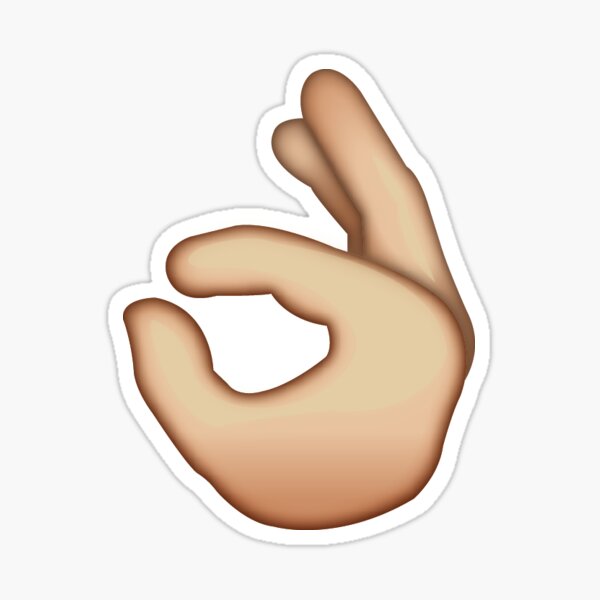 Okay Emoji Muster Sticker
