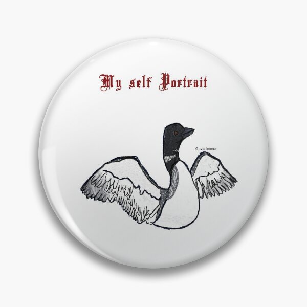 Item preview, My self Portrait common loon no background designed and sold by NatureDesigned.