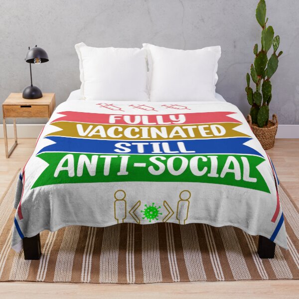 Item preview, I'm Fully Vaccinated Still Anti-Social Funny 2021 Vaxxed  designed and sold by Rami Khalifah.