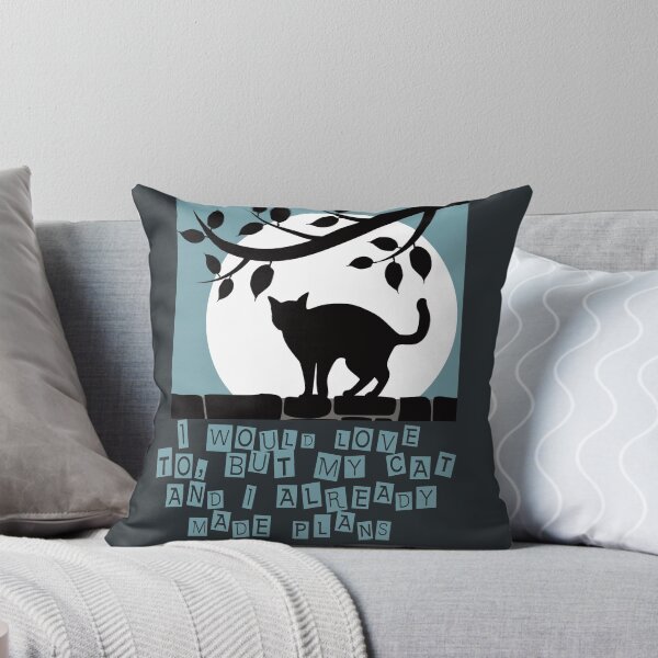 Item preview, I would love to but my cat and I already made plans ,Cat moonlight  designed and sold by Amirebdesign.