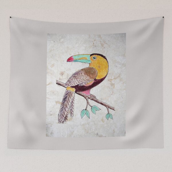 Item preview, amate toucan designed and sold by Lacambalam.