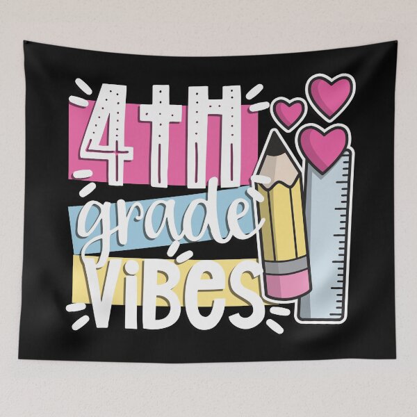 Item preview, Fourth (4th) Grade Vibes Cute Text and Graphic Design Pastel Colour For Fourth Grader  designed and sold by NightGleam.