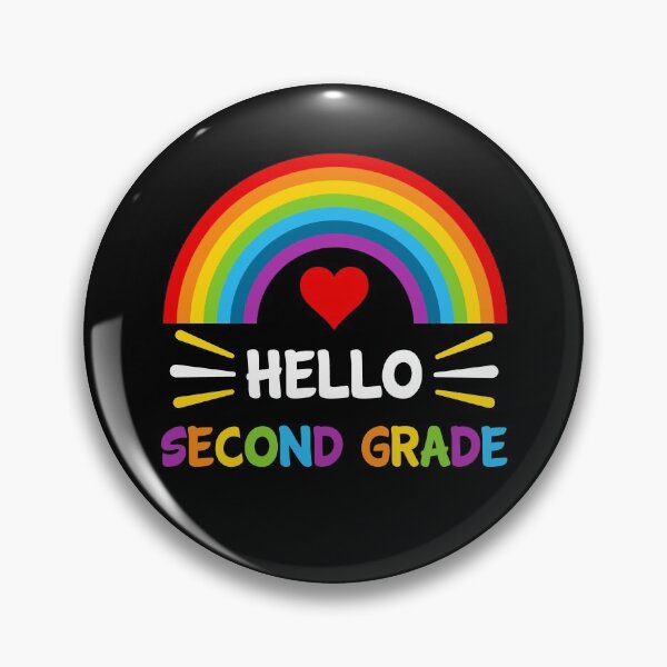 Item preview, Hello Second Grade Student Teacher Back To School Rainbow designed and sold by StudioTina.