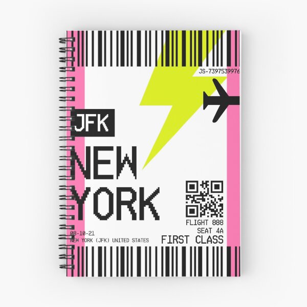 Item preview, NEW YORK plane ticket designed and sold by Julia Santos.