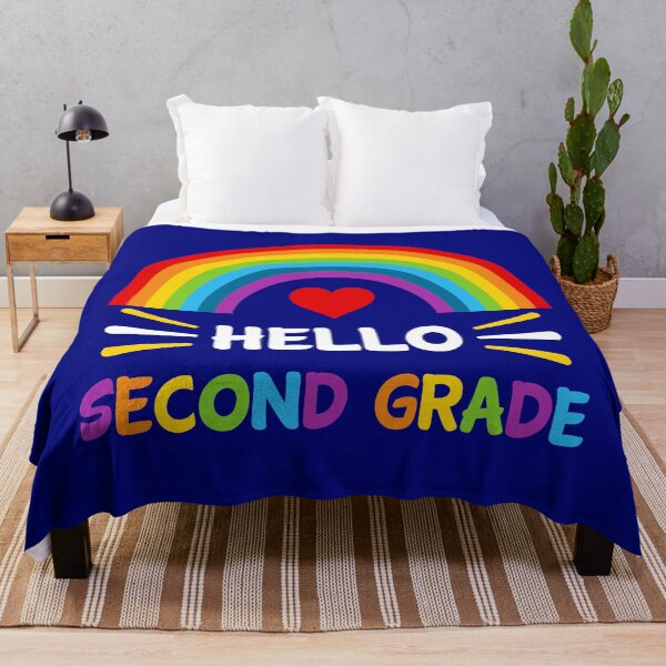 Item preview, Hello Second Grade Student Teacher Back To School Rainbow designed and sold by StudioTina.
