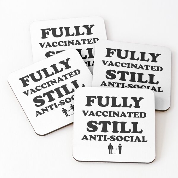 Item preview, I'm Fully Vaccinated Still Anti-Social Funny 2021 Vaxxed  designed and sold by Rami Khalifah.