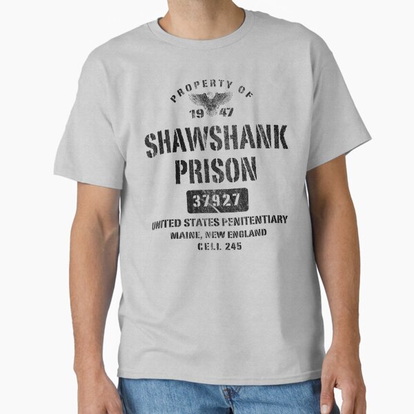 Vista previa del artículo con la obra «Propiedad de la prisión de Shawshank Lts», diseñado y vendido por Alema Art.