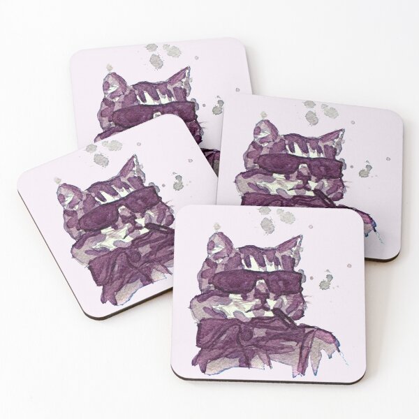 Item preview, Cigarette Cat Wine Painting designed and sold by Hanna Fox.