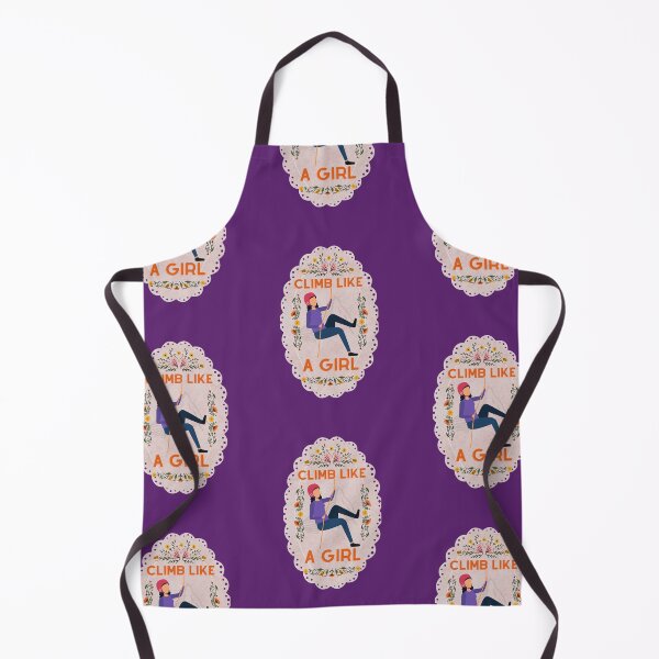 Item preview, Climb Like a Girl Cute Floral Purple - Cute Girl Power designed and sold by Teetee94.