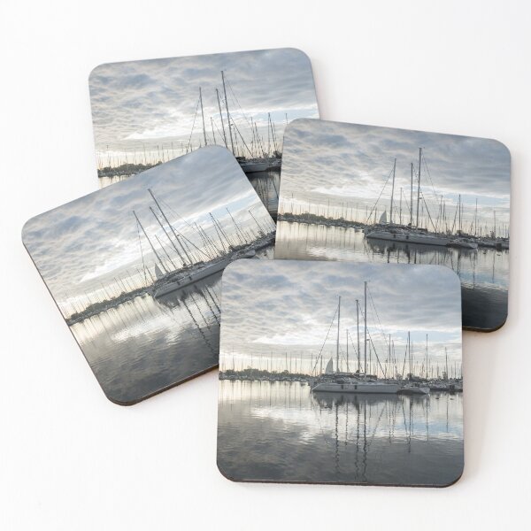 Item preview, Downy Soft Clouds at the Marina designed and sold by Georgia Mizuleva.
