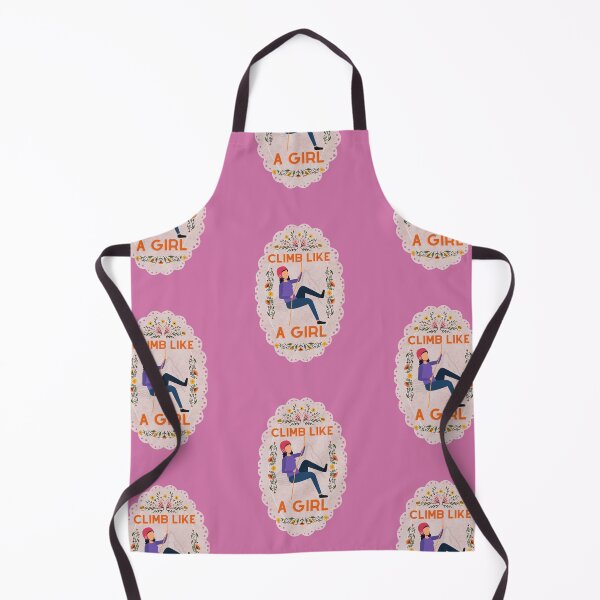 Item preview, Climb Like a Girl Cute Floral Magenta - Cute Girl Power designed and sold by Teetee94.