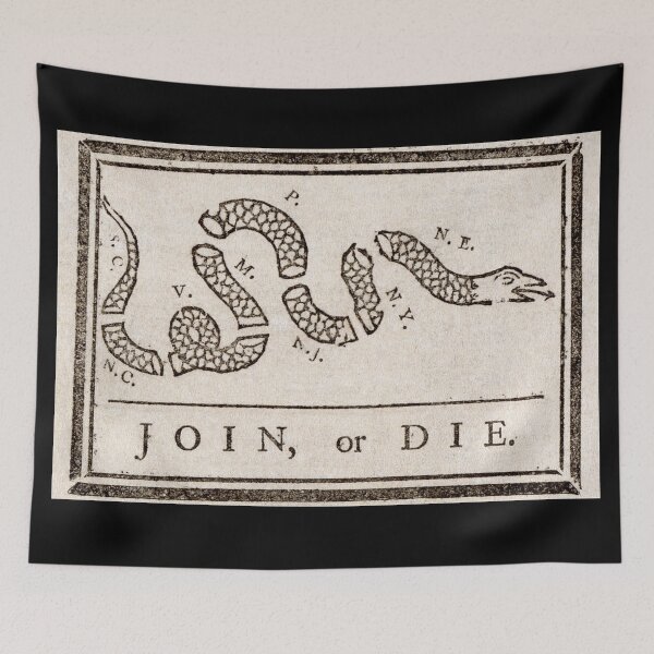 Item preview, Join or Die American Revolution Flag  designed and sold by beachcamper.