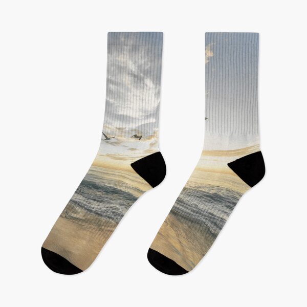 Item preview, Ocean Sunrise with Seagulls designed and sold by thesnap.