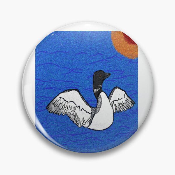 Item preview, Common loon with background designed and sold by NatureDesigned.