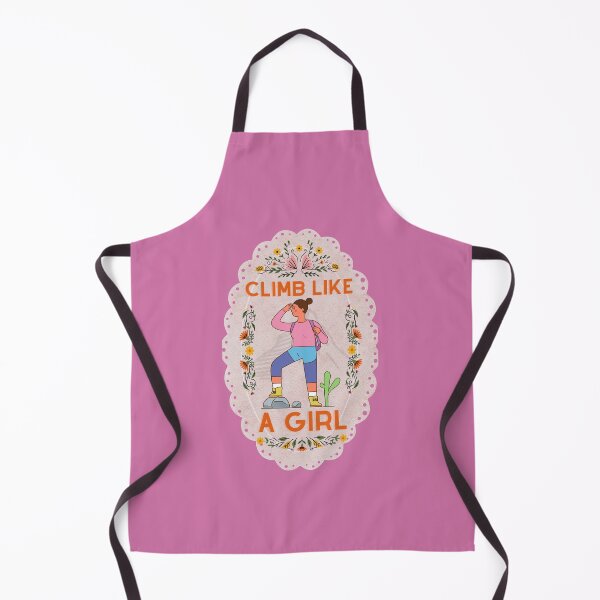Item preview, Climb Like a Girl Cute Colourful Magenta - Cute Girl Power designed and sold by Teetee94.