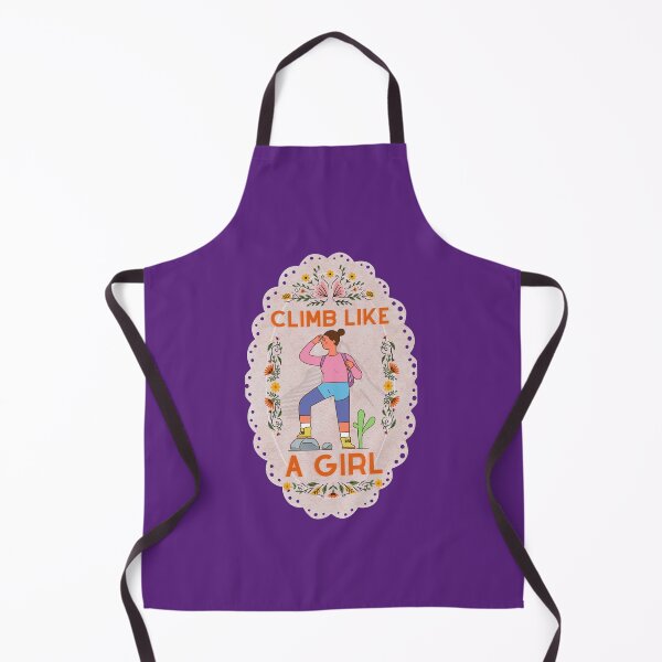 Item preview, Climb Like a Girl Cute Colourful Purple - Cute Girl Power designed and sold by Teetee94.