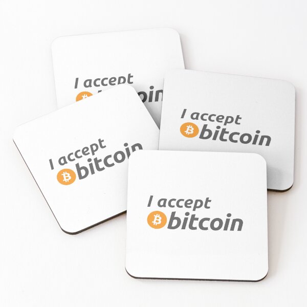 Item preview, I Accept Bitcoin designed and sold by Glitch Forge.