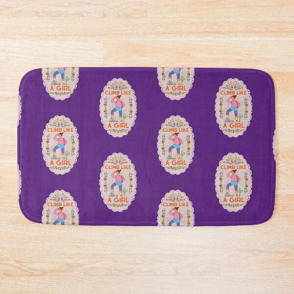 Item preview, Climb Like a Girl Cute Colourful Purple - Cute Girl Power designed and sold by Teetee94.