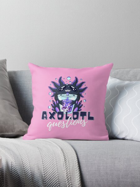 Vista previa del artículo con la obra «Yo preguntas de axolotl», diseñado y vendido por Cattigal.