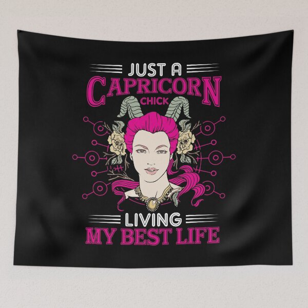 Item preview, Capricorn Chick Living My Best Life capricorn zodiac sign designed and sold by FarahFaiz.