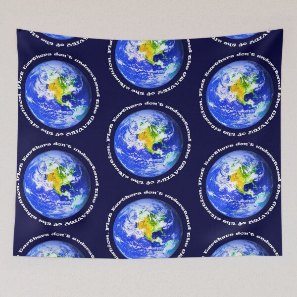 Item preview, Flat Earth Gravity designed and sold by IdeaJones.