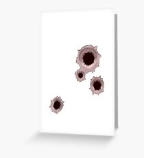 KILL BULLET Greeting Card