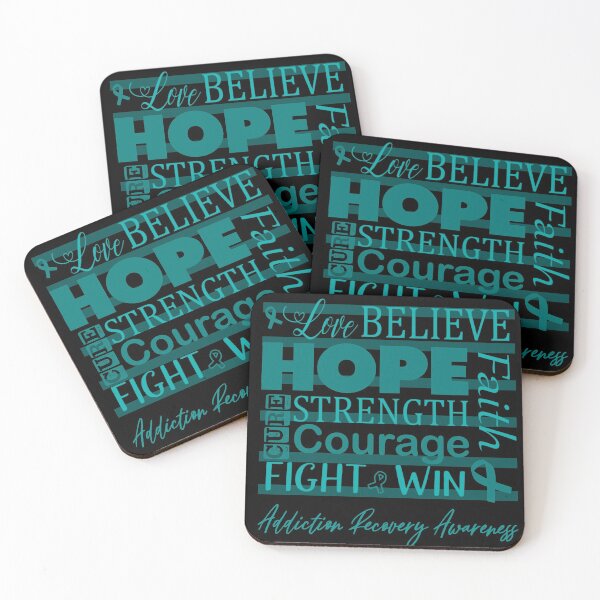 Item preview, Love Believe Hope Addiction Recovery Awareness designed and sold by largellie.