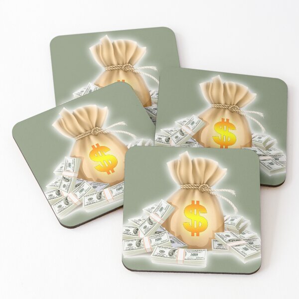 Item preview, A Money Bag And Bundles Of Hundred-Dollar Bills designed and sold by Phantasmal-2-do.