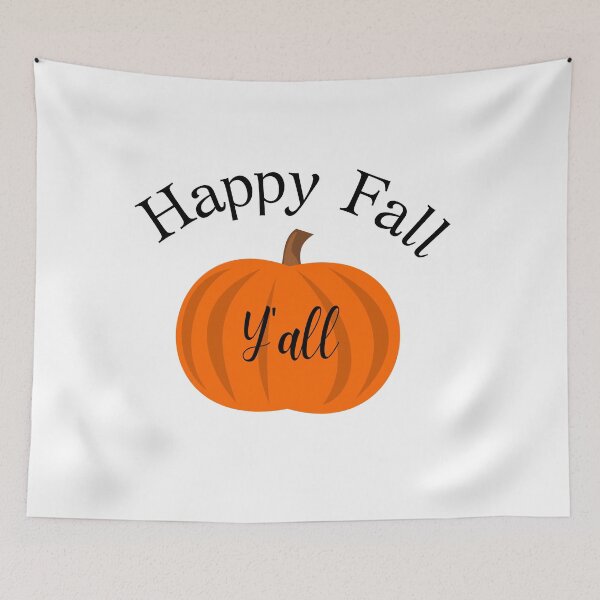 Item preview, Happy fall y'all pumpkin graphic designed and sold by birdsofthePNW.