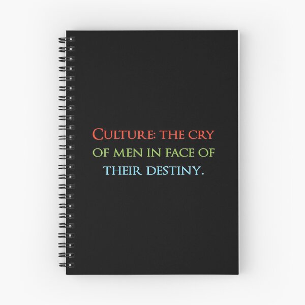 Item preview, Culture: the cry of men in face of their destiny. Quotes store designed and sold by QuotesStore-2.