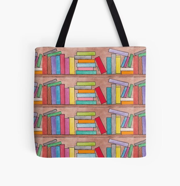 Bookshelf All Over Print Tote Bag