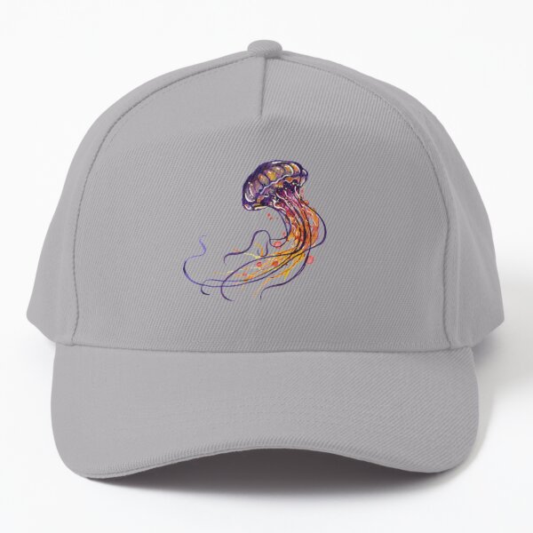 Jellyfish watercolor Baseball Cap