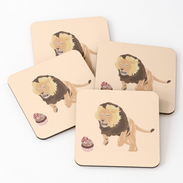 Item preview, Lion attacking cupcake designed and sold by Achibebon.