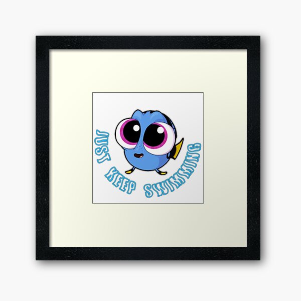 Just Keep Swimming #2 Framed Art Print