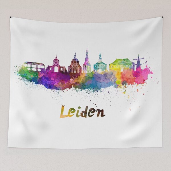 Item preview, Leiden skyline in watercolor designed and sold by paulrommer.