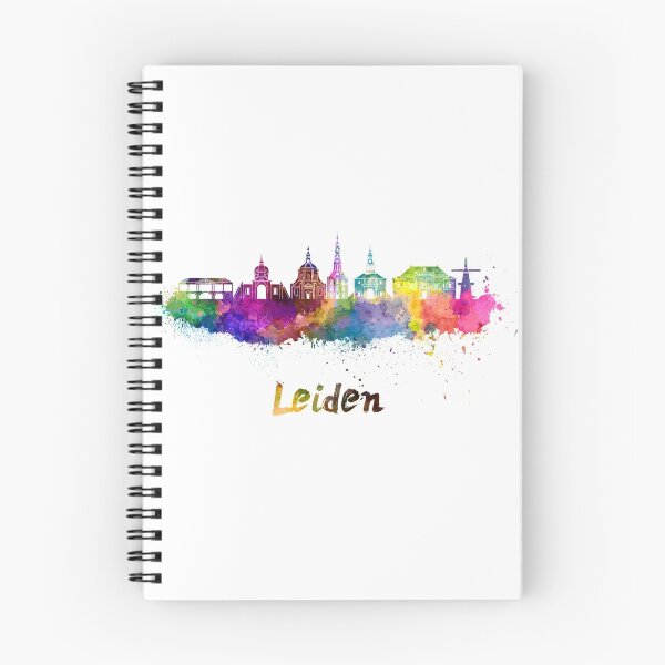 Item preview, Leiden skyline in watercolor designed and sold by paulrommer.