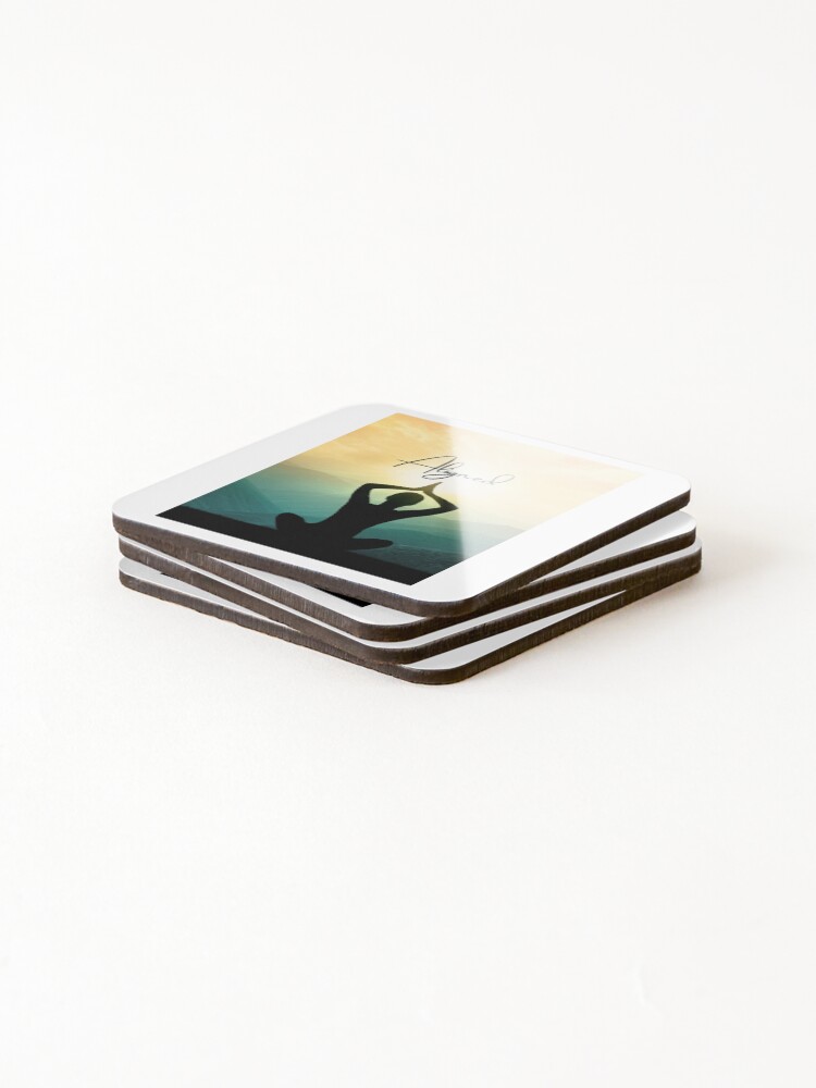 Thumbnail 4 of 5, Coasters (Set of 4), Aligned designed and sold by SquirrelCreate.