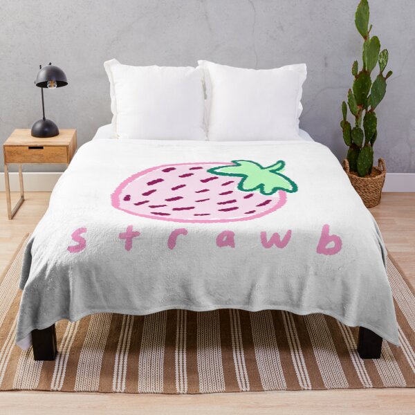 Item preview, Strawb - Cute Kawaii Pastel Funny Strawberry Meme Crayon Drawing designed and sold by BonBonBunny.